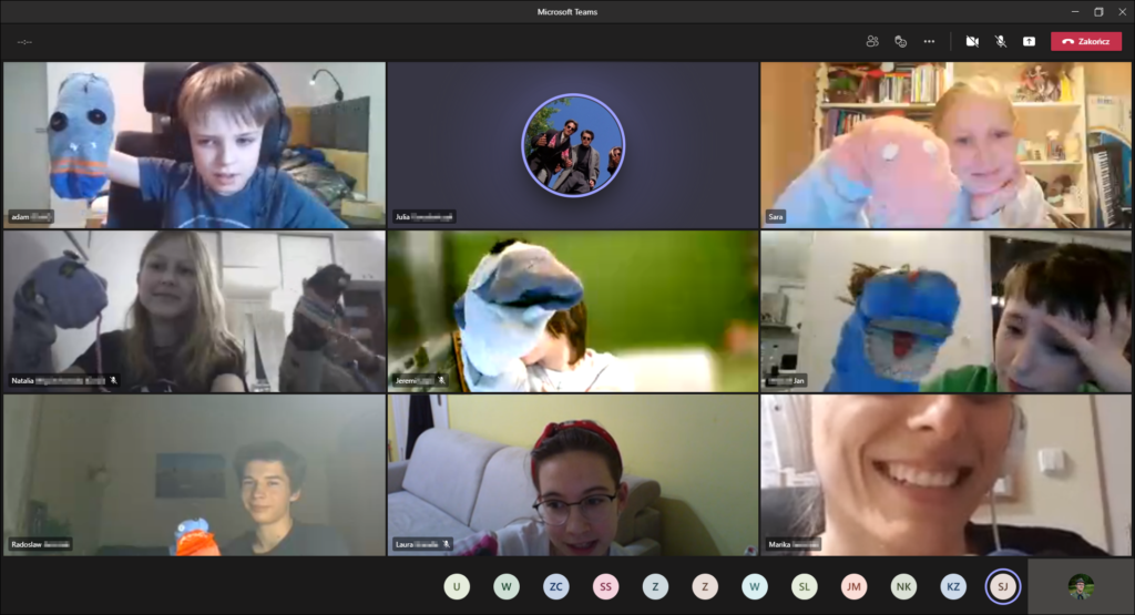 zbiórka zdalna skarpetki