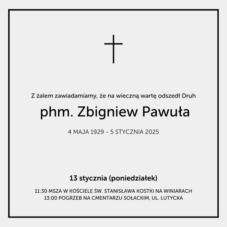 Zbigniew Pawuła nekrolog